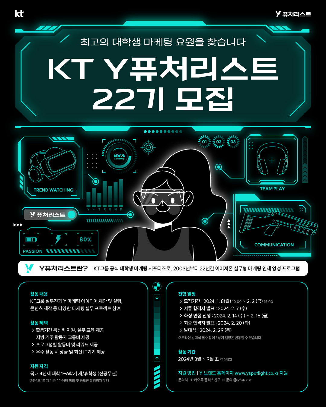 [홍보] KT그룹 공식 대학생 마케팅 서포터즈, KT Y퓨처리스트 22기 모집