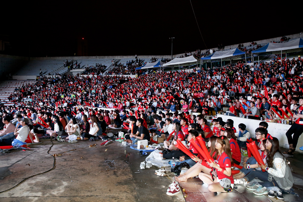 2014브라질 월드컵 노천강당 응원전