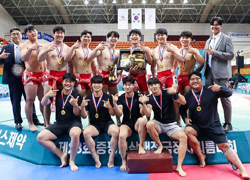 YU won the 23rd Jeungpyeong Ginseng Cup National Ssireum Competition.